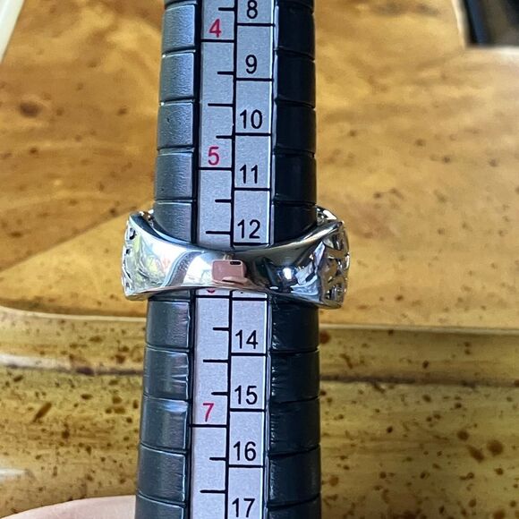 Yellow Labradorite Sterling Silver Ring Size 5.75 - Picture 8 of 9